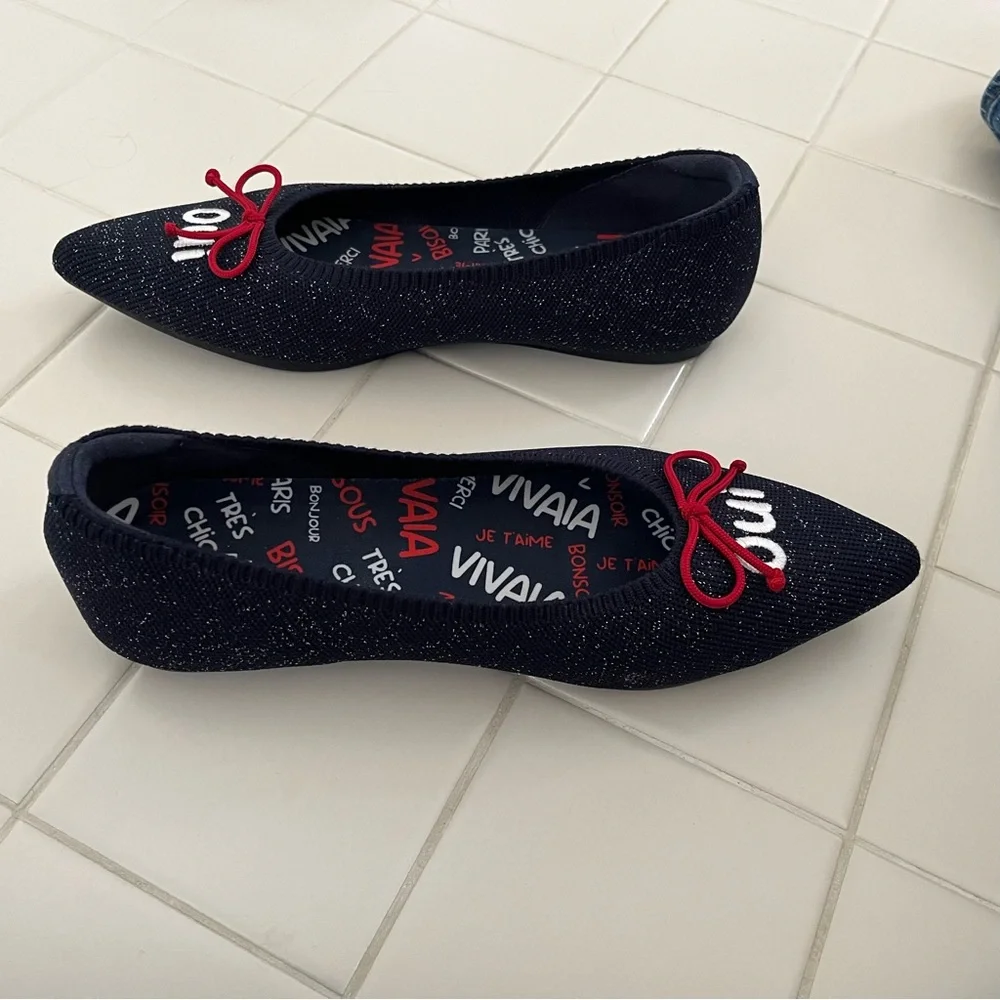 Vivaia Aria 5 French Special Edition Oui Flats, Size 39 US Size 8, RARE Olympics - Picture 7 of 8